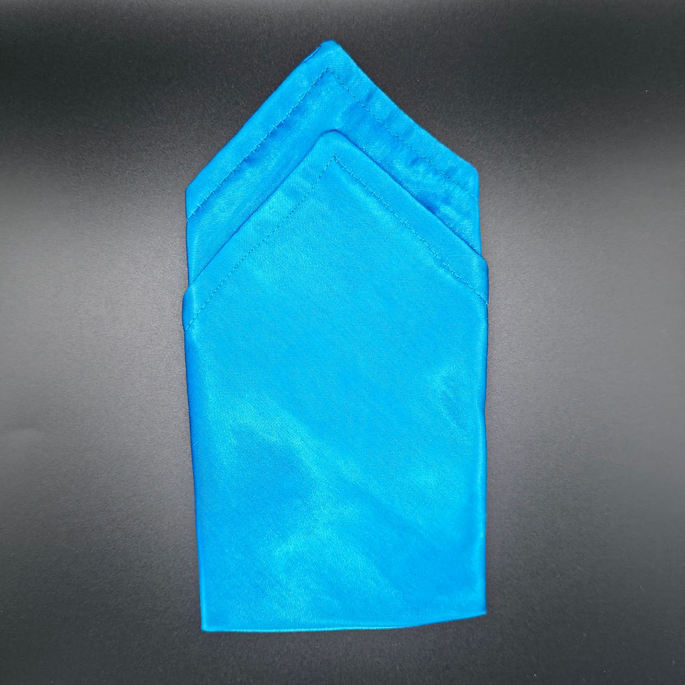 Pochette unie CrysBowties - bleu