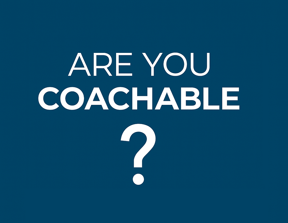 Are You Coachable