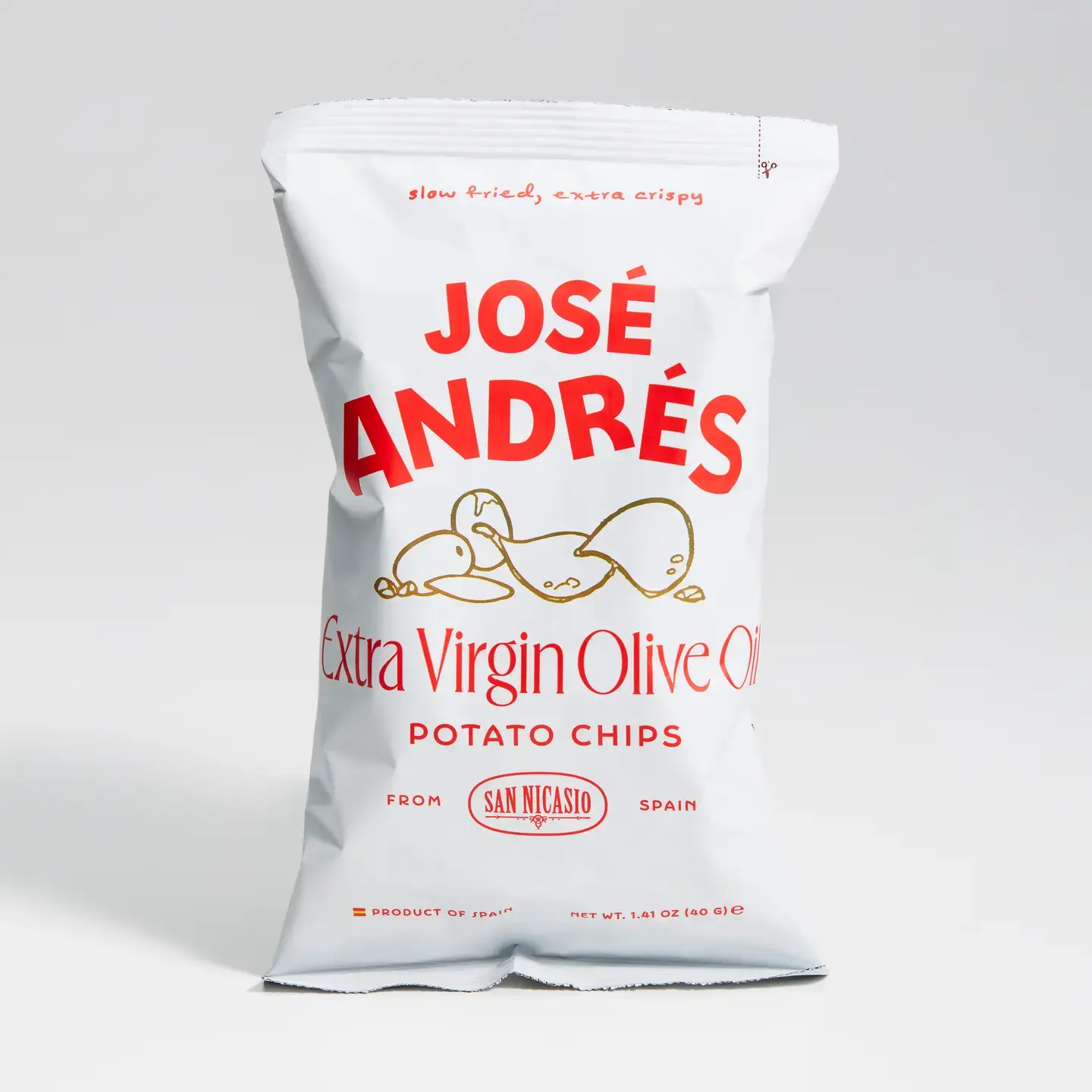 Jose Andres EVOO Potato Chips, 1.41 oz bag