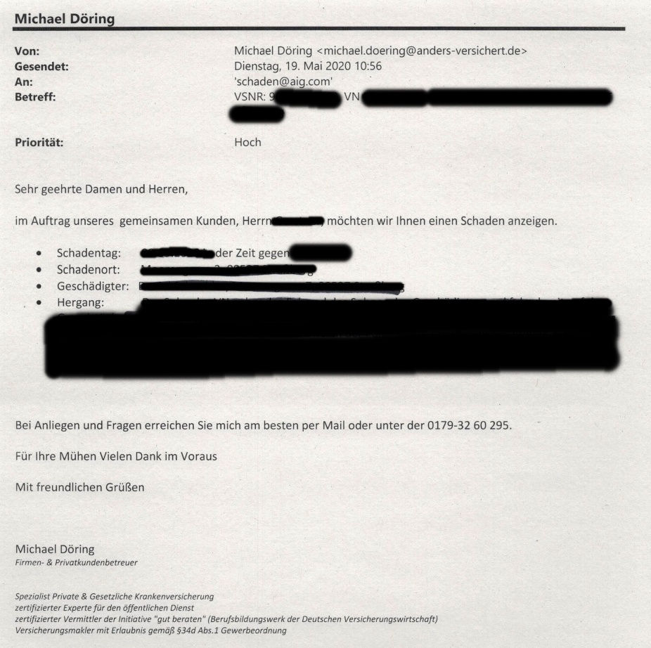 So sollte Schadenabwicklung (immer) gehen: vom Antrag zur Erstattung keine 27 Stunden!