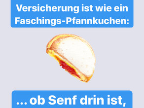Was Fasching mit Berufsunfähigkeits-Versicherung zu tun hat!