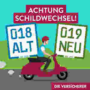 Mopedkennzeichen Schilderwechsel