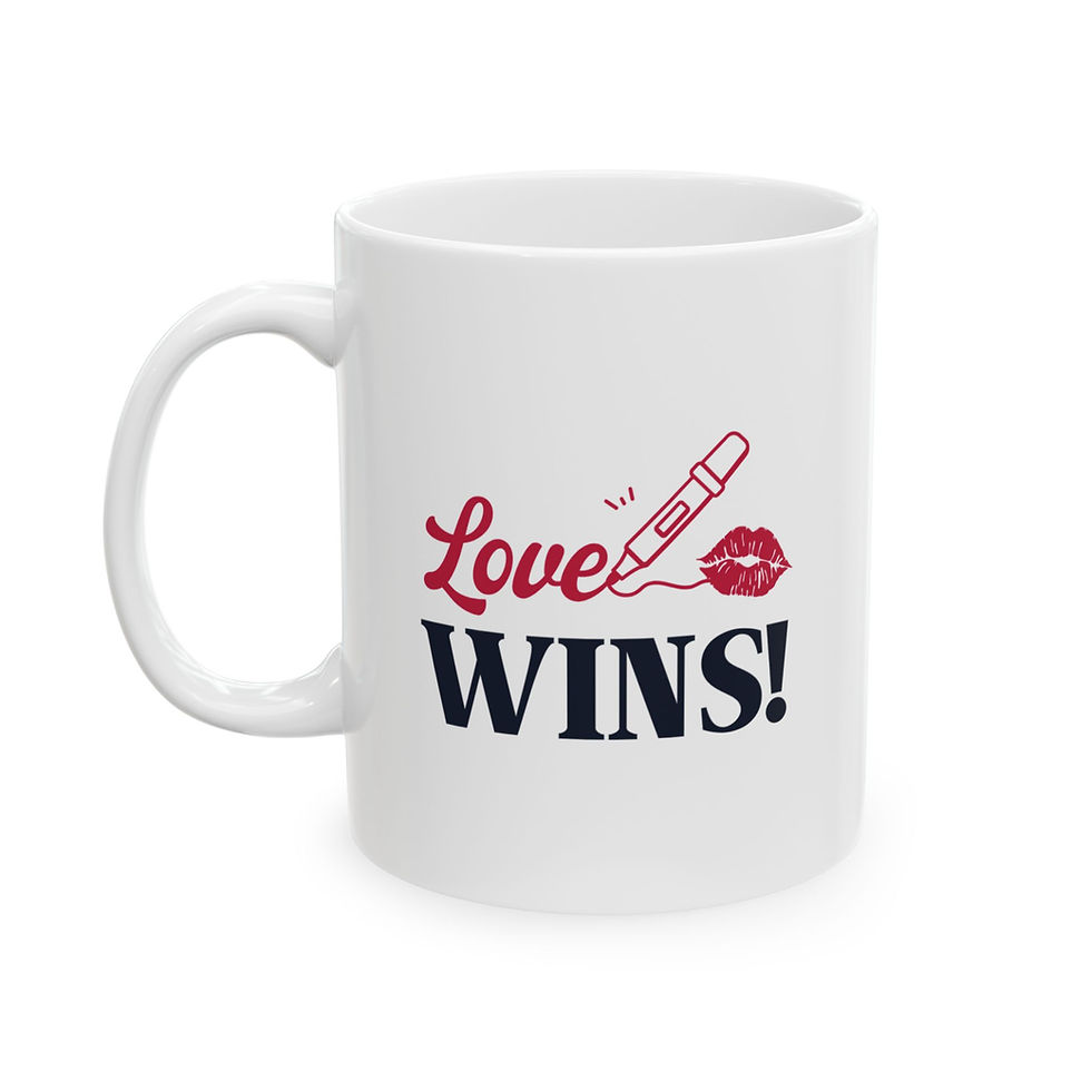 Love WINS! Ceramic Customizable Mug 11oz