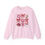 Thumbnail: Pink sweatshirt with Valentine's Day themed graphics, North Shore Legends Sweatshirt.