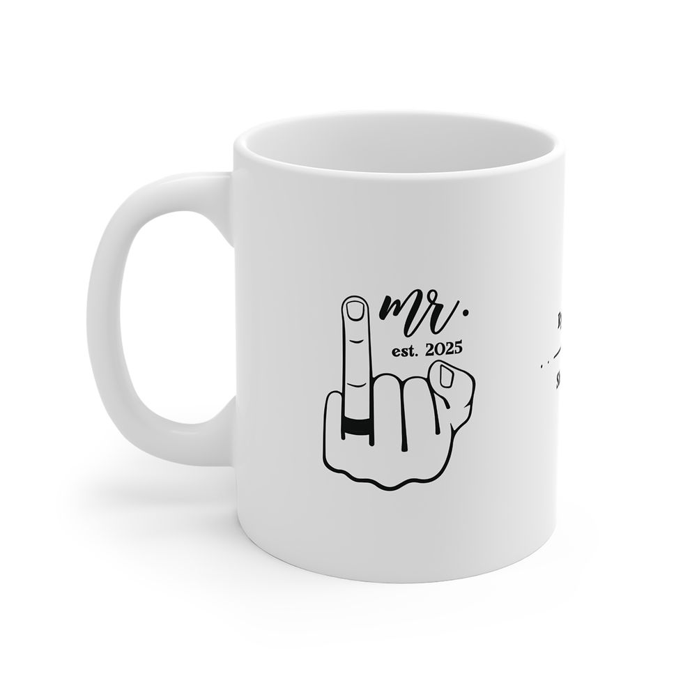 Thumbnail: Mr. est. 2025 Customizable Wedding Mug 11 oz