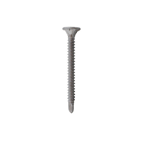 Tornillo Tipo Rock On Ceramizado para Durock, # 8 x 1-3/4", Punta Broca
