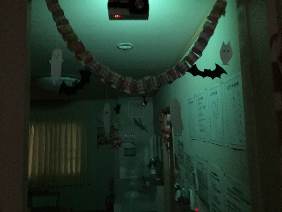 消灯してから撮ってみました🎃