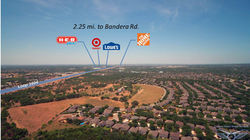 Aerial photo with overlay graphics