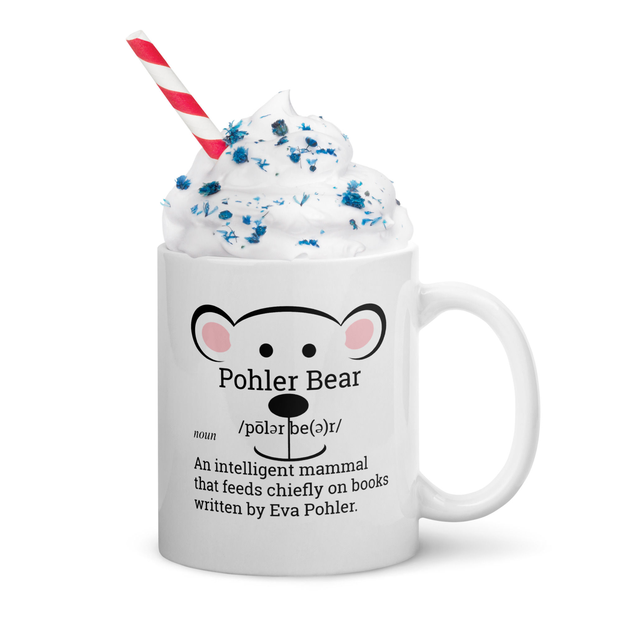 Pohler Bear White glossy mug