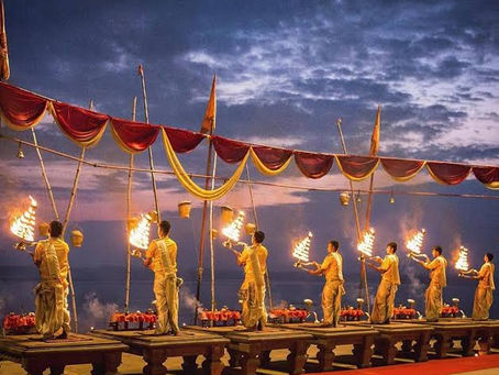 varanasi ganga aarti timings today evening