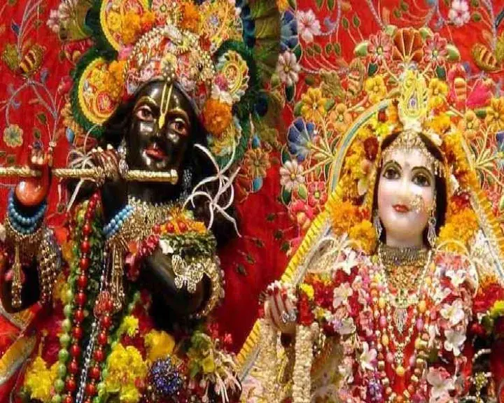 radha krishna aarti lyrics in hindi image