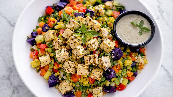 Mediterranean Tofu Protein Bowl