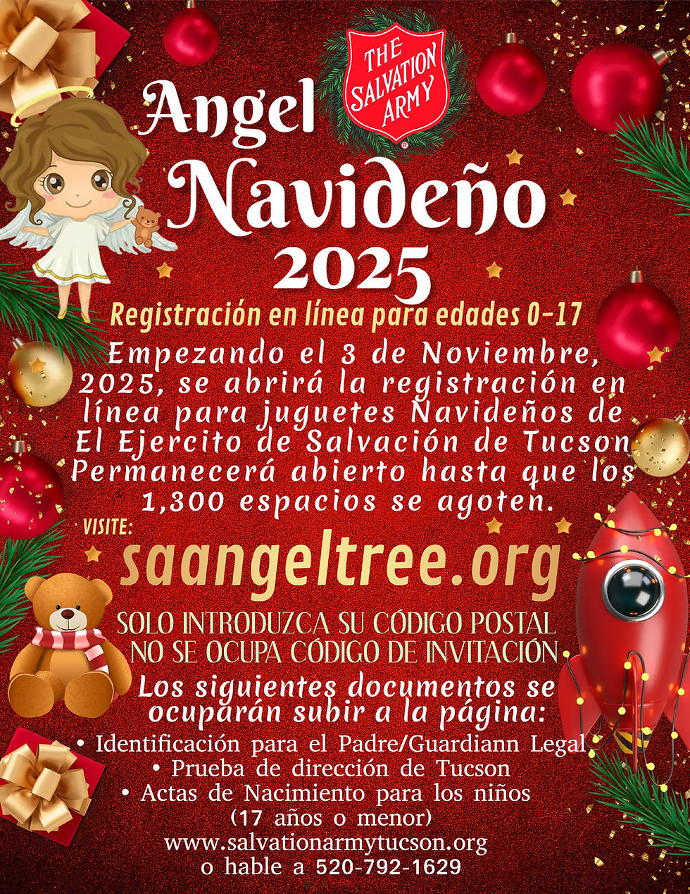 2025 Christmas Angel Tree Spanish