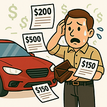 ドバイの中古車購入で多額の請求をされている人