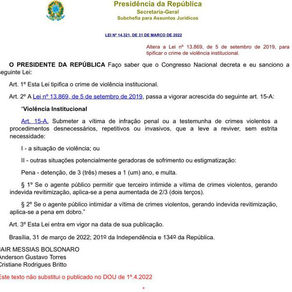 Novo crime de abuso de autoridade: