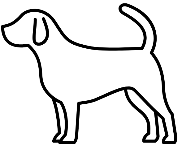 Dog outline icon