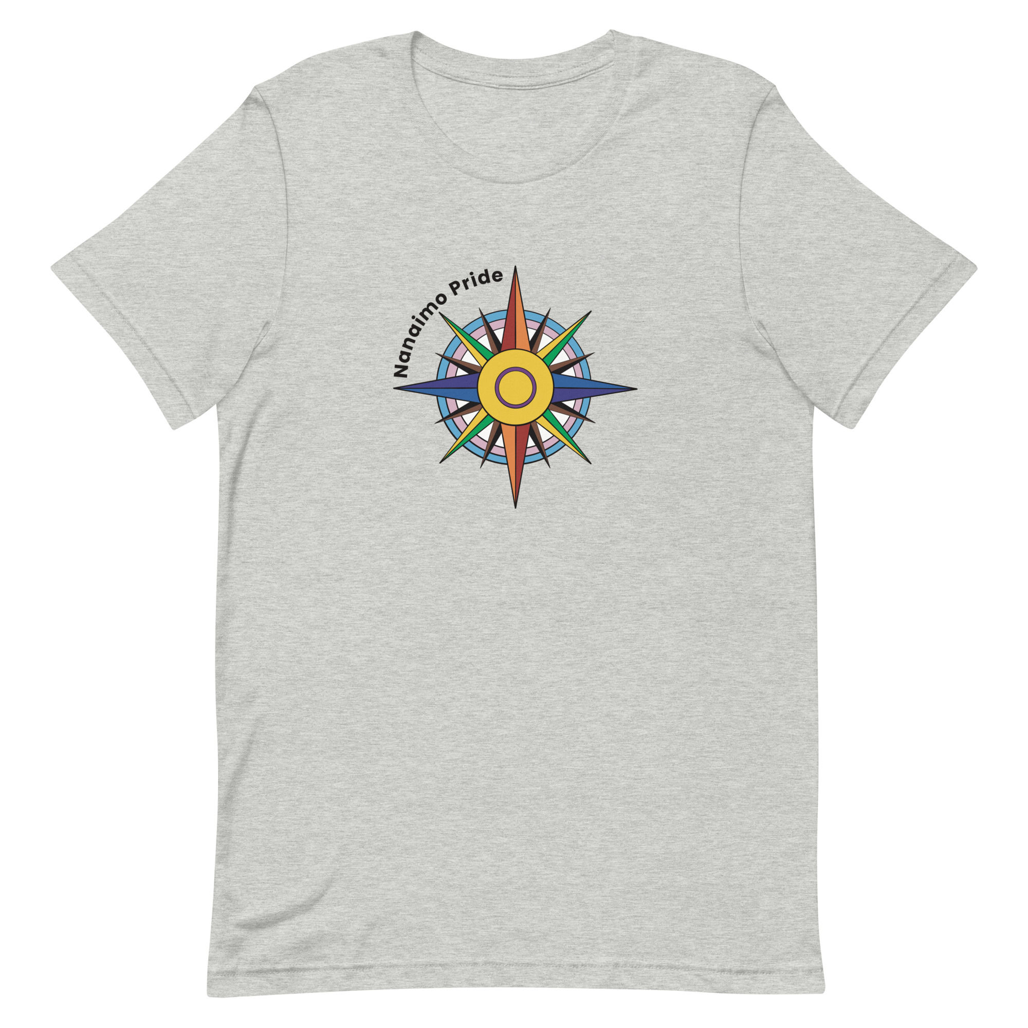 Nanaimo Pride Logo T-Shirt in Colour - Grey
