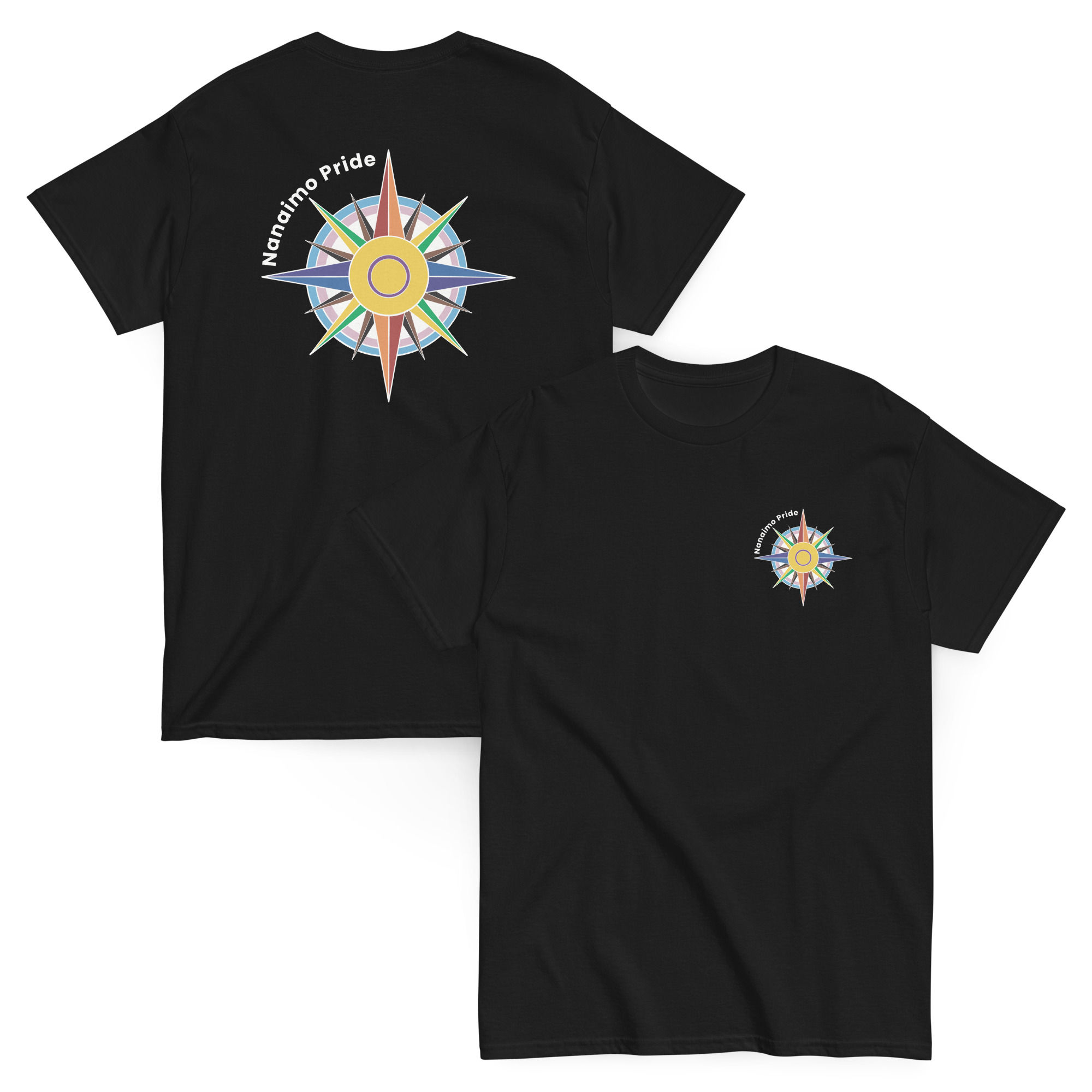 Nanaimo Pride Back Logo Tee