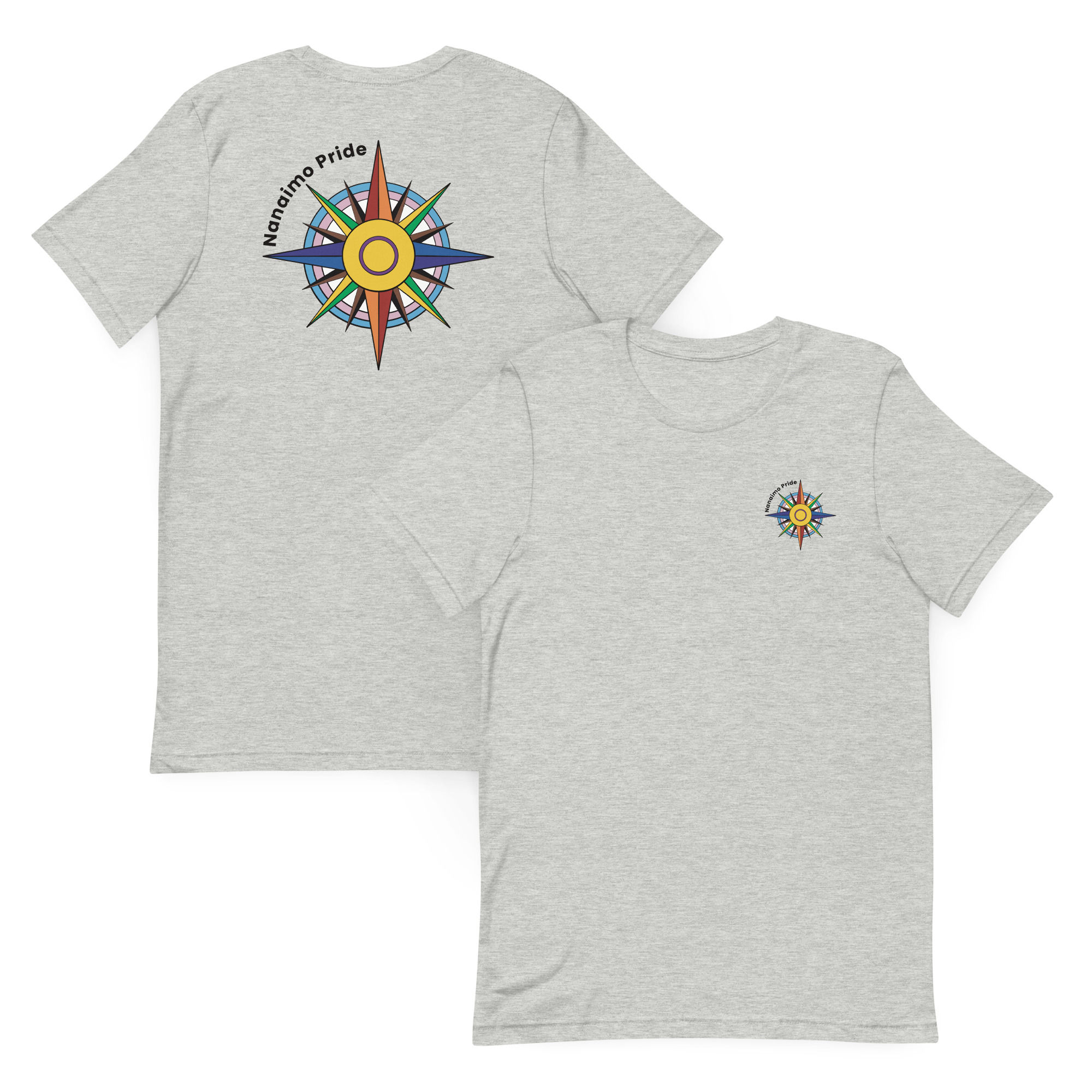Nanaimo Pride Back Logo Tee - Grey
