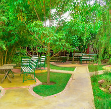 Exclusive, ambient Garden restaurant at Pazuri hotel