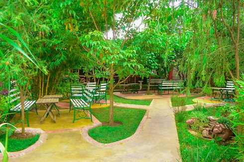 Exclusive, ambient Garden restaurant at Pazuri hotel