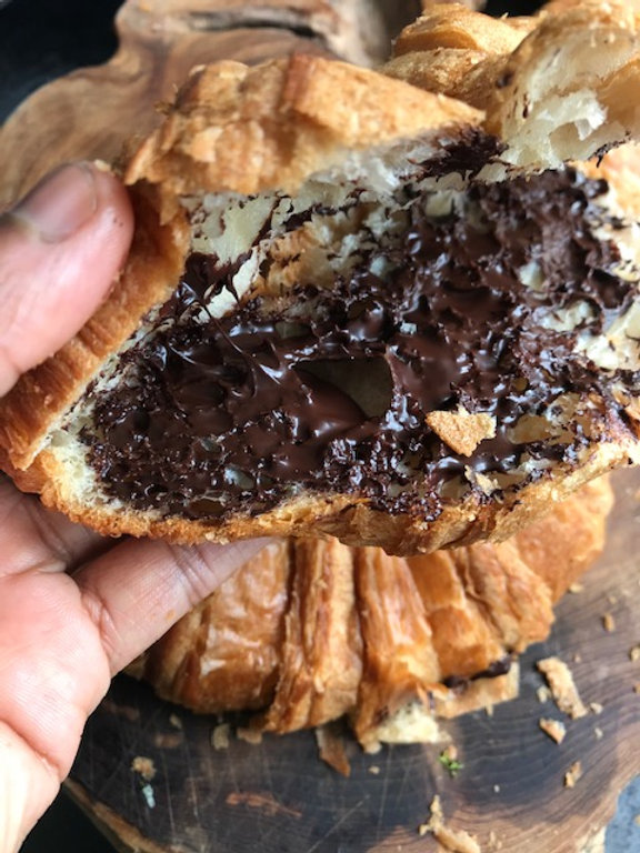 Chocolate Croissant Pudding