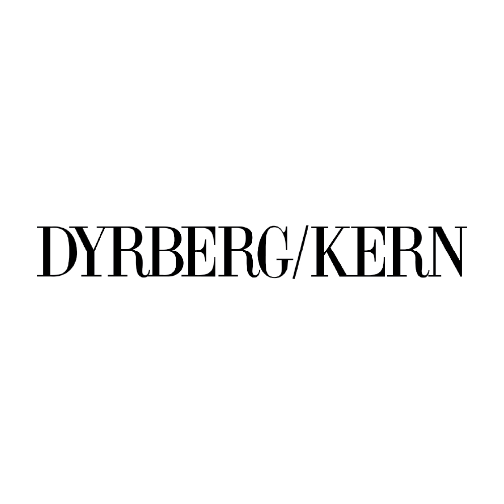 Dyberg Kern brand logo detail.