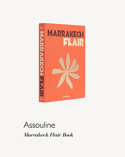 Assouline Marrakech coffee table book styled in the Harris Reed project by Studio Clementine.