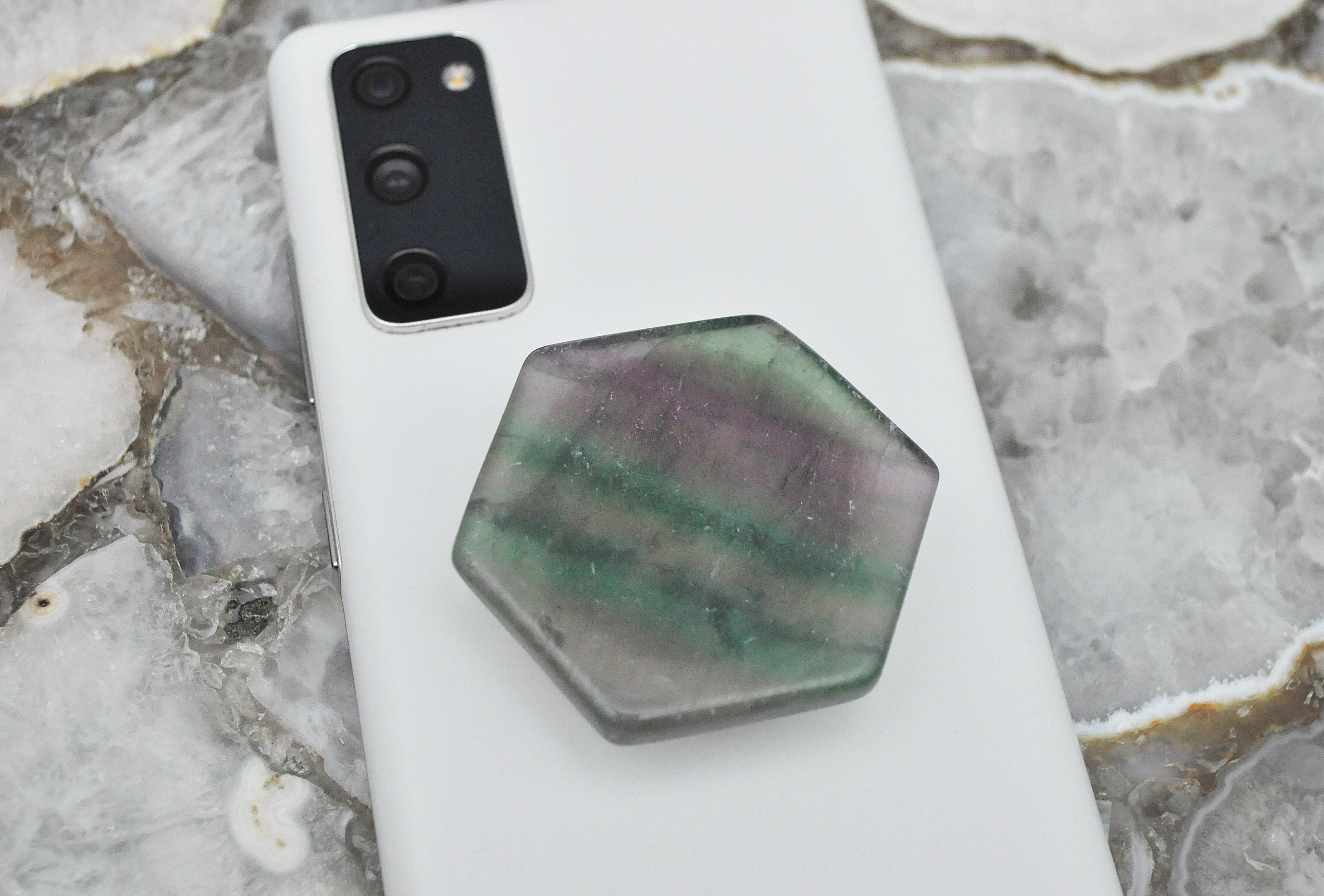 Fluorite Cell Phone Pop Socket