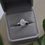 Thumbnail: Rainbow Moonstone & Zircon Gemstone Ring, Size 9