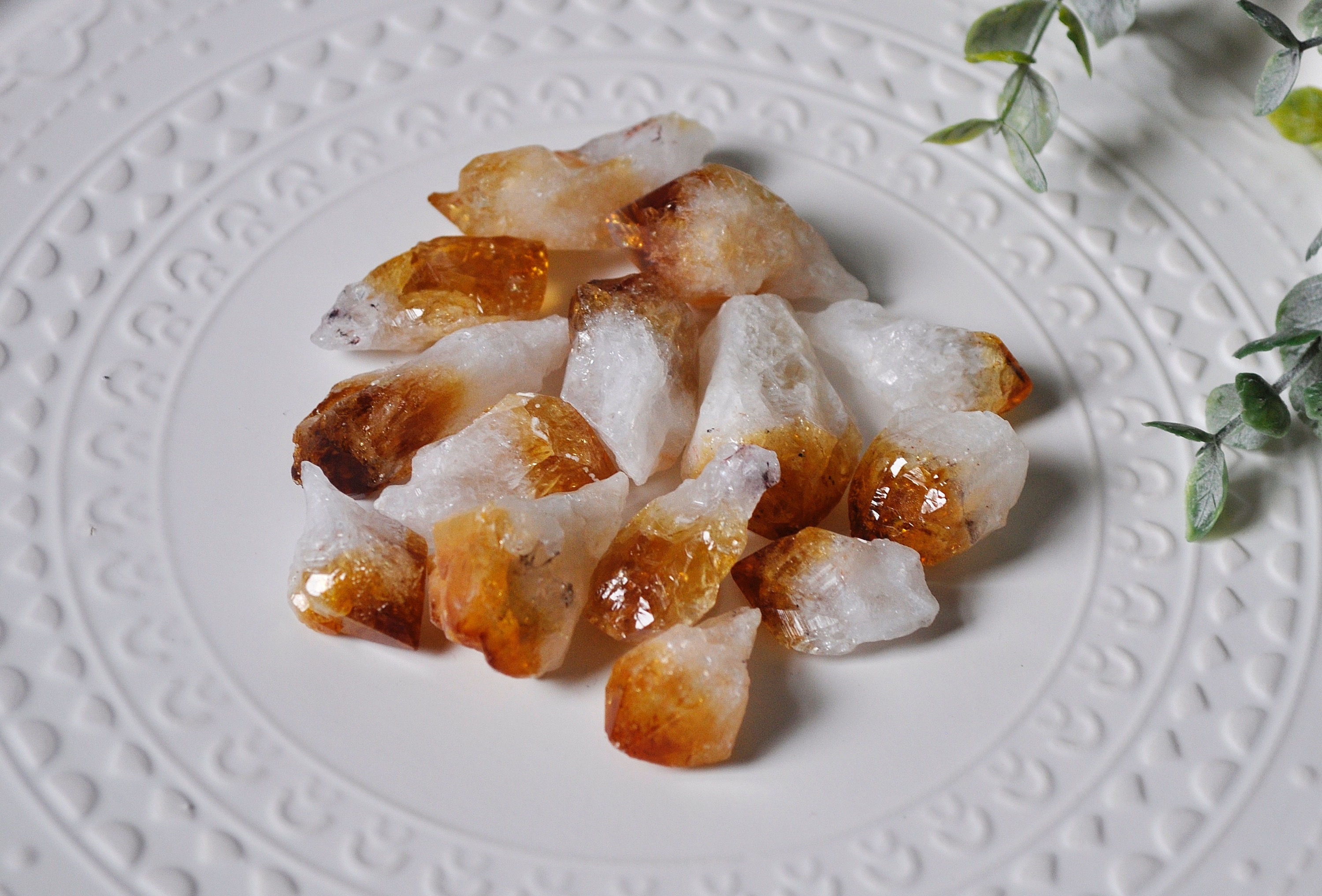 Citrine Medium Raw Pointed Crystals