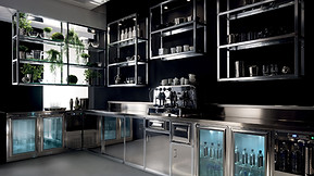 Balcão de bar Alukuadro Frigomeccanica