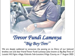 NTV host Trevor left behind no child and no wife at 41
RIP