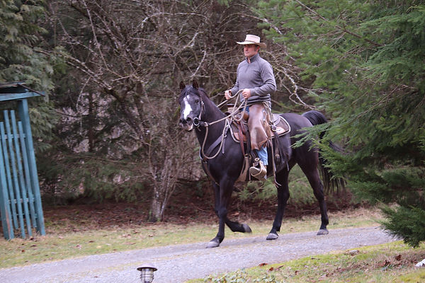 Lightning and Eric Riding.JPG