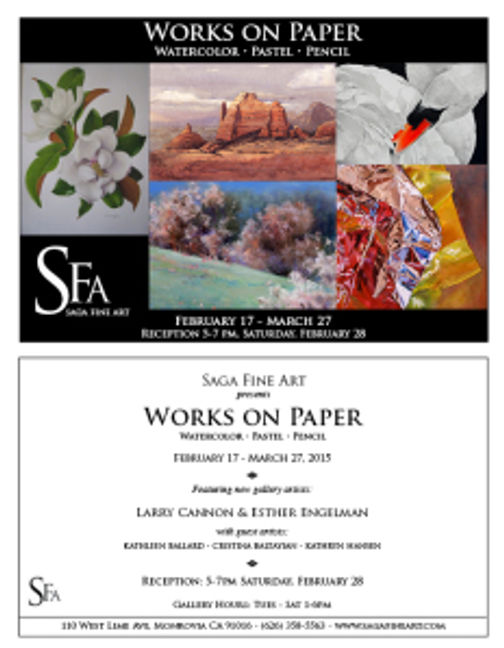 Cristina Baltyian will be showing work in "Works on Paper," at SAGA Fine Art.