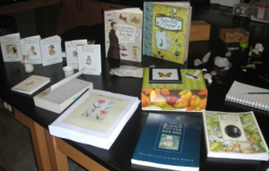 Beatrix Potter display.