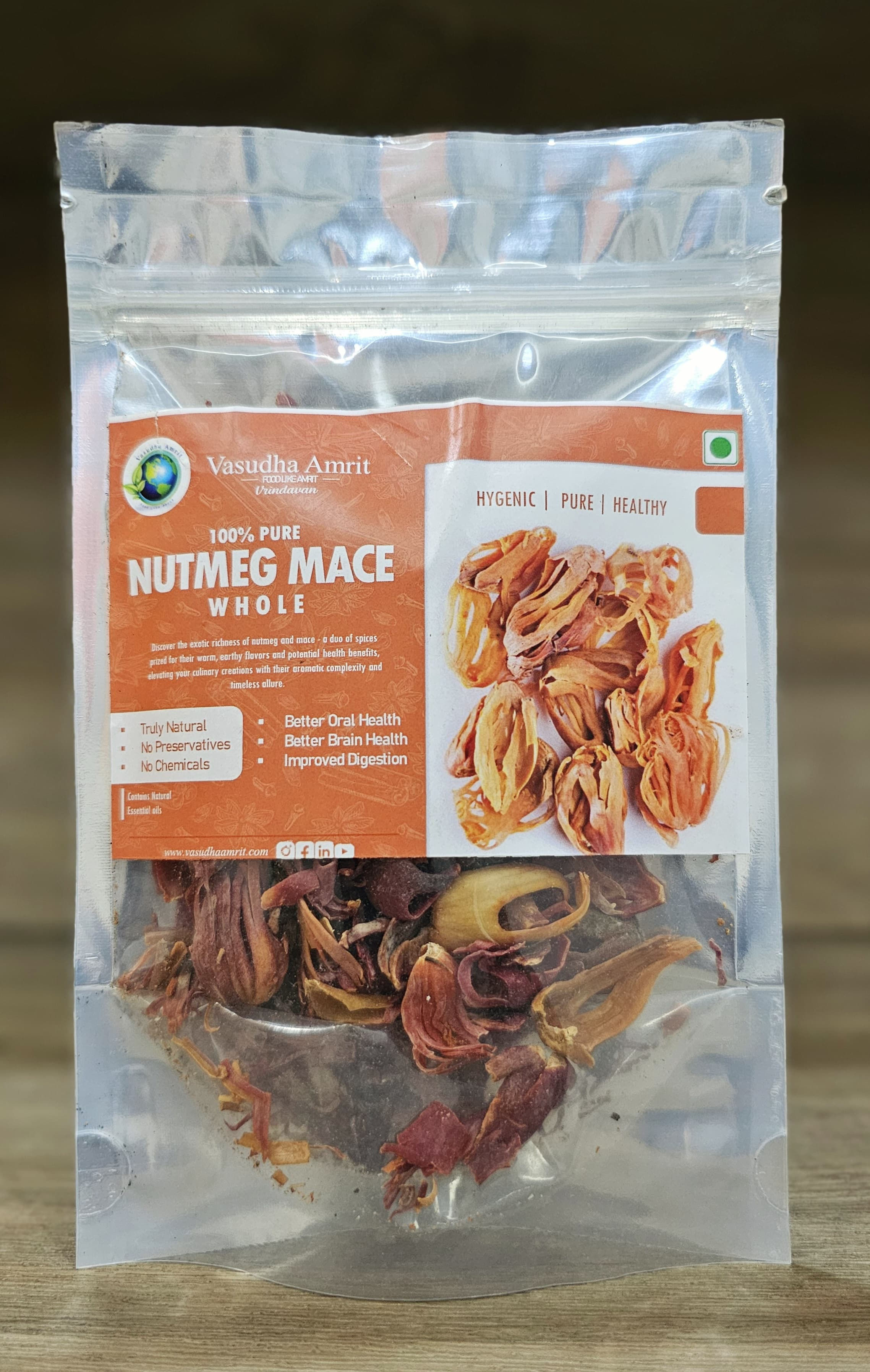 Vasudha Amrit Nutmeg Mace/Javitri - 100 grams