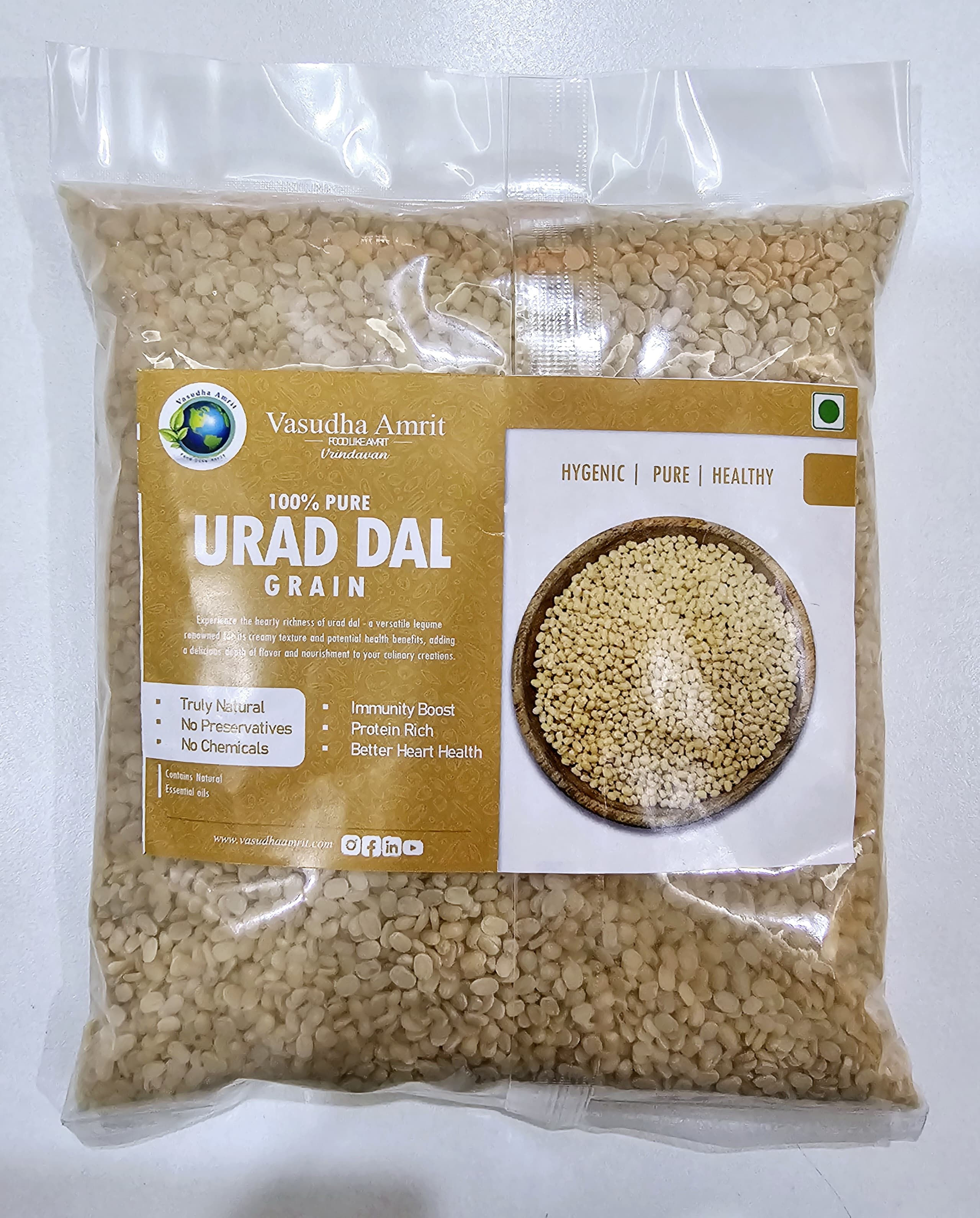 Vasudha Amrit Urad Dal - 500 Grm.