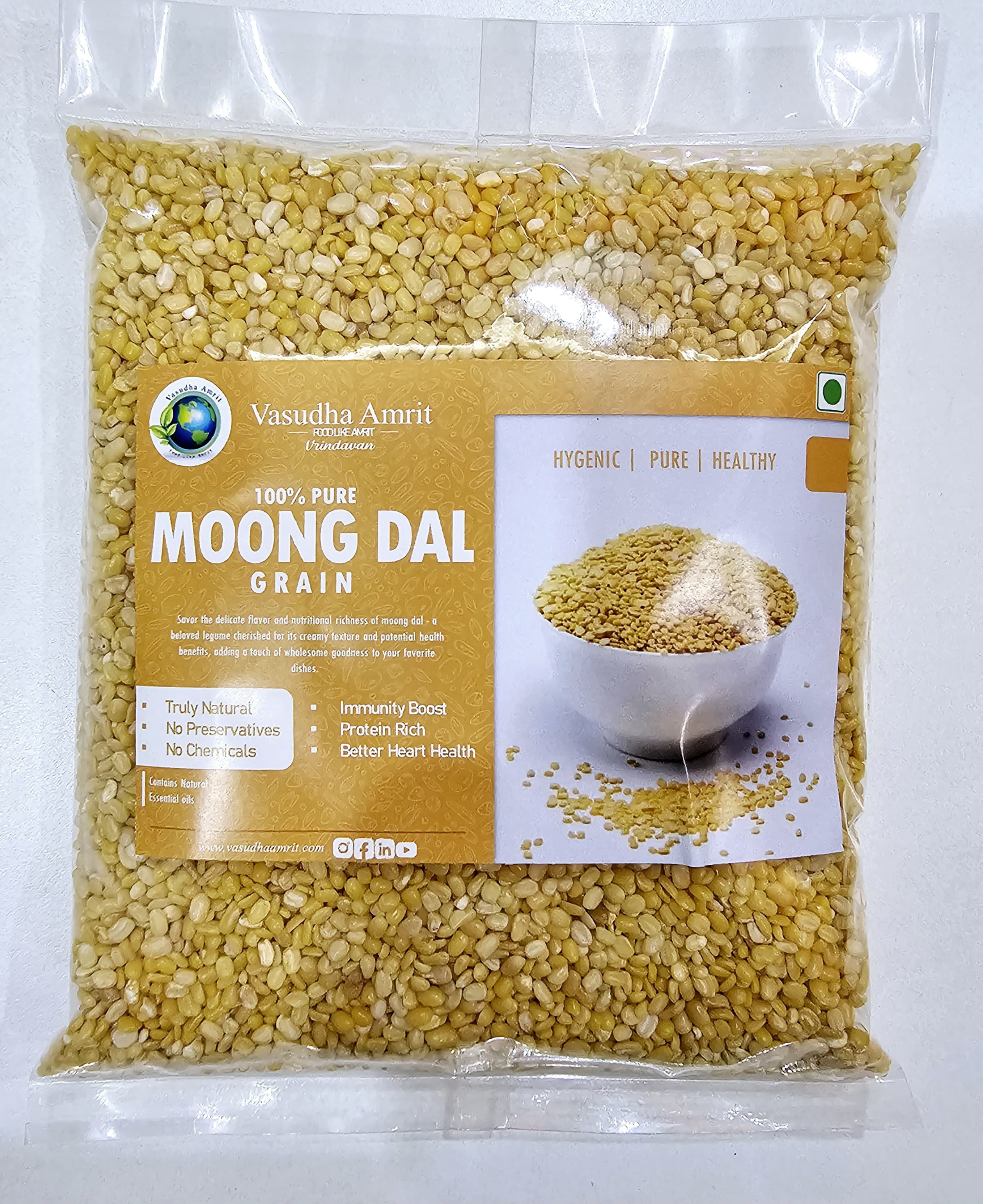 Vasudha Amrit Moong Dal - 500 Grm.