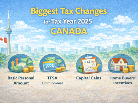 Biggest Tax Changes for Tax Year 2025 Canada