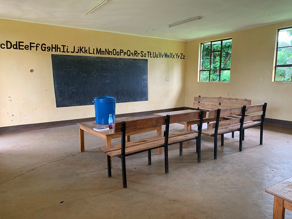Ms. Taylor's classroom in Africa