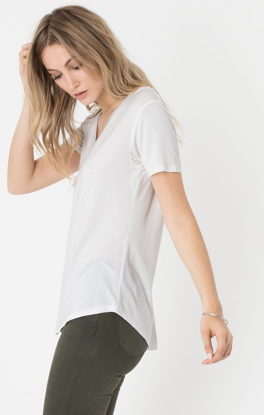 Thumbnail: Z SUPPLY Sleek Jersey Pocket Tee | White