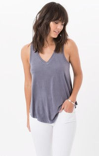Thumbnail: Z SUPPLY Suede Swing Tank | Grey Stone