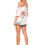 Thumbnail: Dex Off Shoulder Halter Neck Printed Top- Poppy Garden Print |1123167