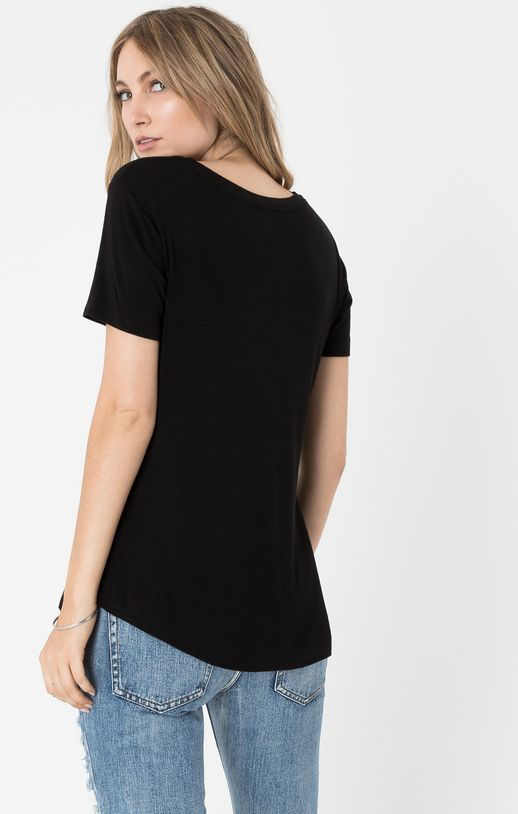 Thumbnail: Z SUPPLY Sleek Jersey Pocket Tee | Black