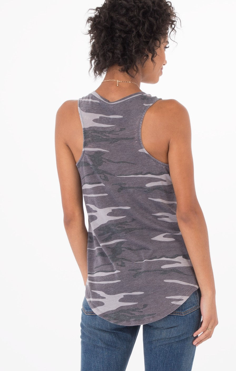 Thumbnail: Z SUPPLY The Camo Pocket Racer Tank -Black Camo