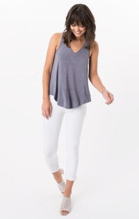 Z SUPPLY Suede Swing Tank | Grey Stone