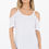 Thumbnail: Z SUPPLY The Cold Shoulder Tee- White