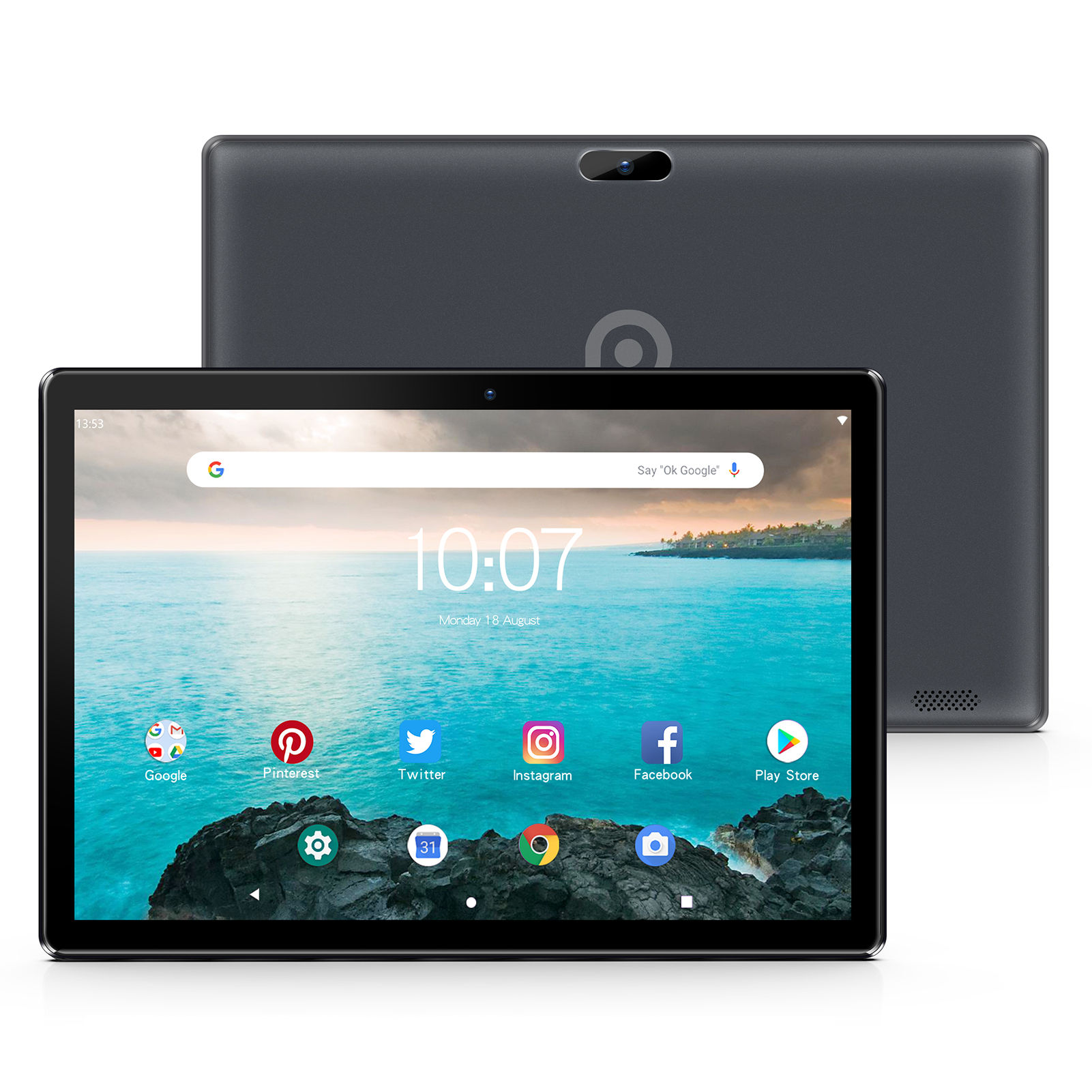 PRITOM 10 Inch Tablet PC with SIM Slot Android 13 64 GB Quad Core Touch Screen W