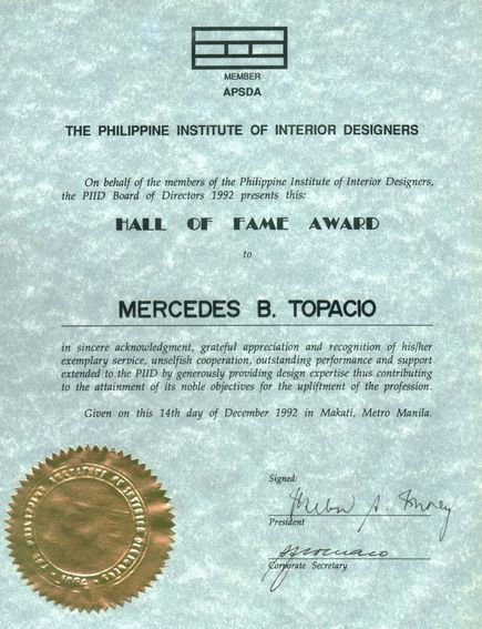 MERCEDES "CHED" BERENGUER TOPACIO